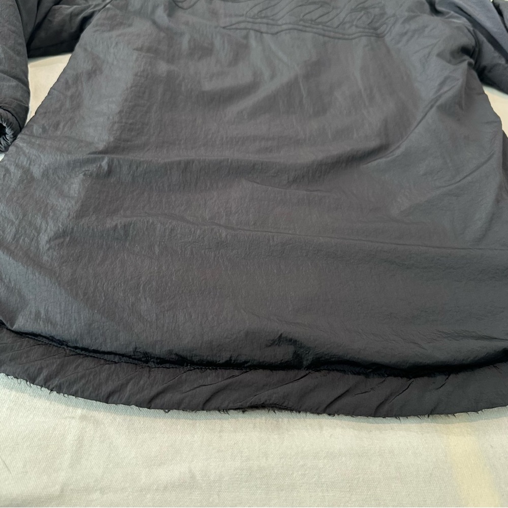 PINK Victoria's Secret Softshell Fleece Jacket Hoodie Black Winter Long Line XS - Picture 9 of 11